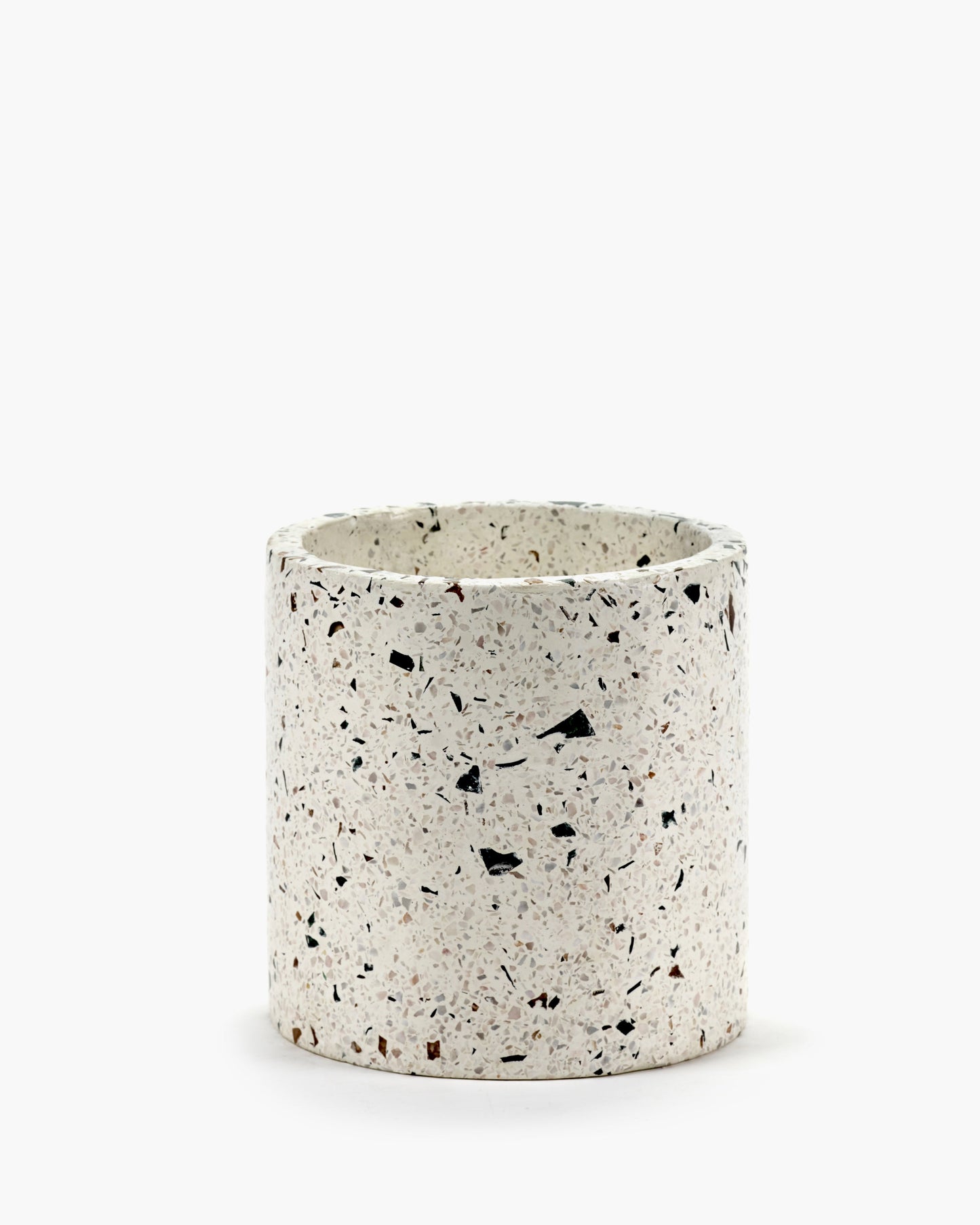 Pot terrazzo S white