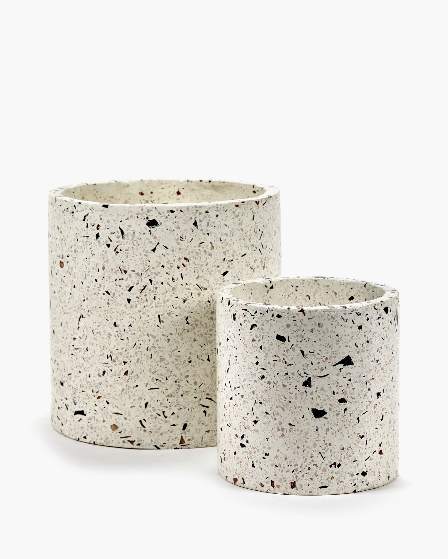 Pot terrazzo S white