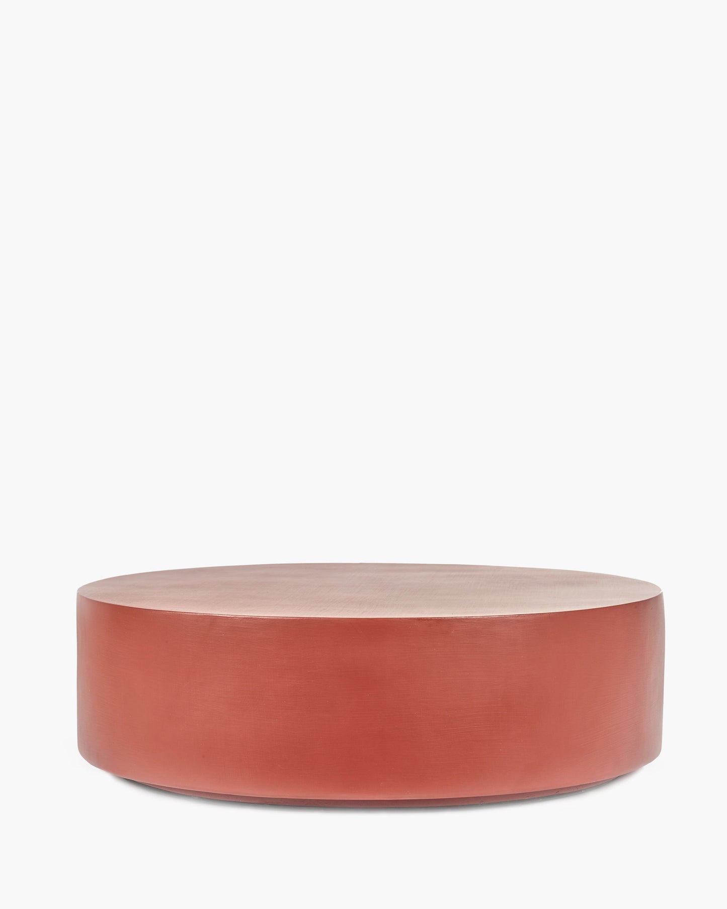 Round coffee table fiber red Pawn