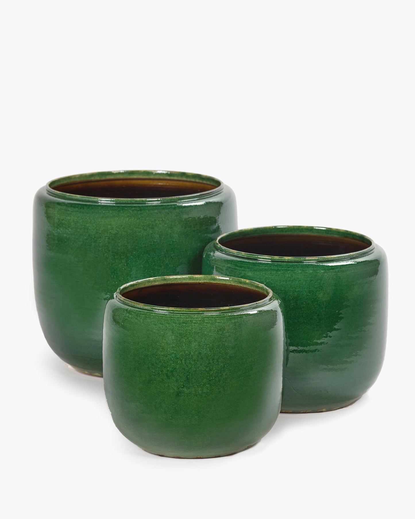 Flower pot Costa M green