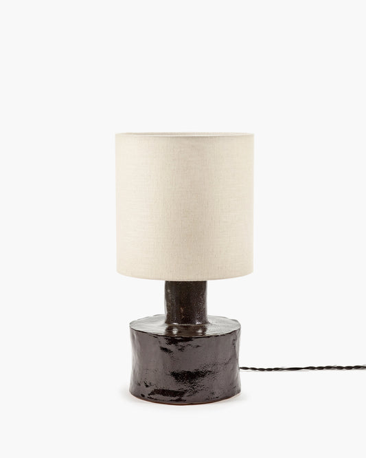 Table lamp black - beige Catherine