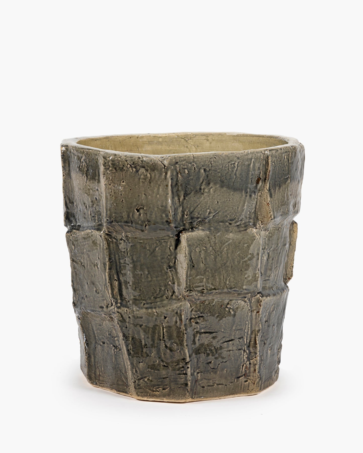 Flower pot dark gray Look at me
