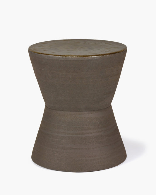 Side table round black Pawn