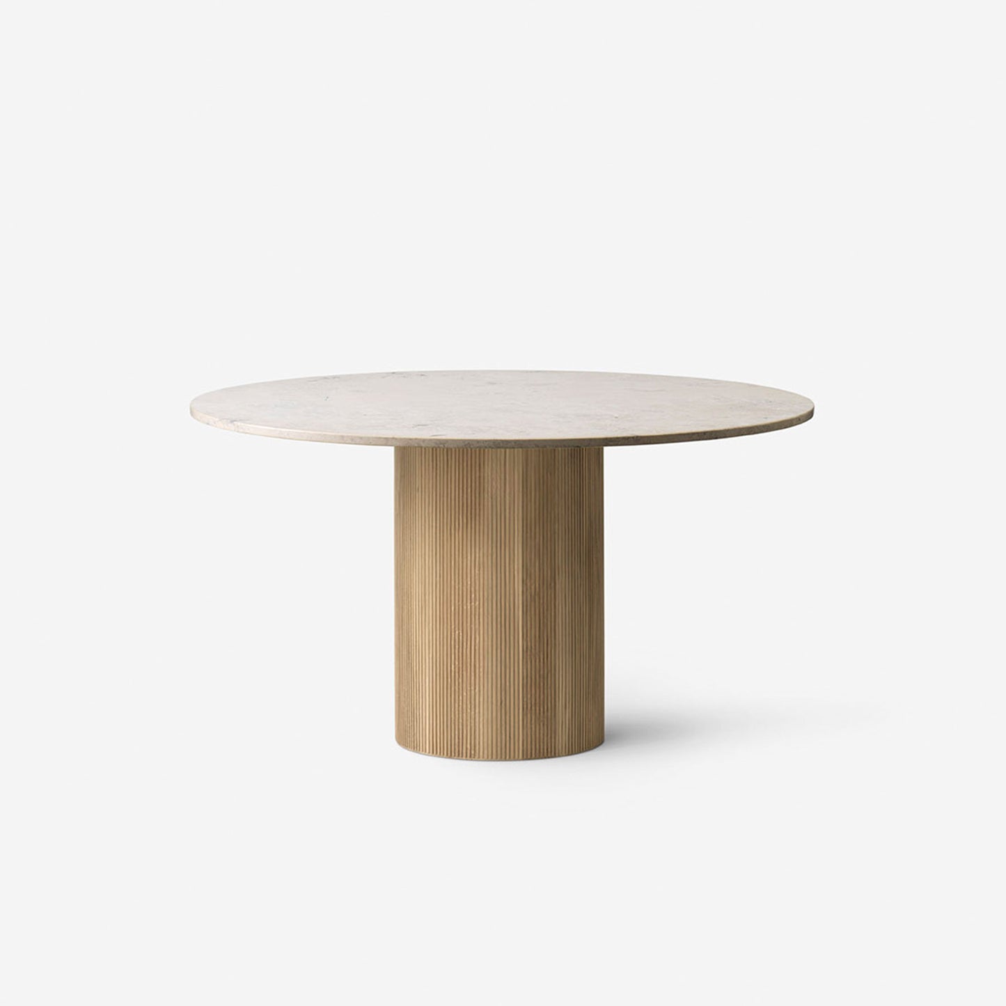 Cabin table marble light oak base
